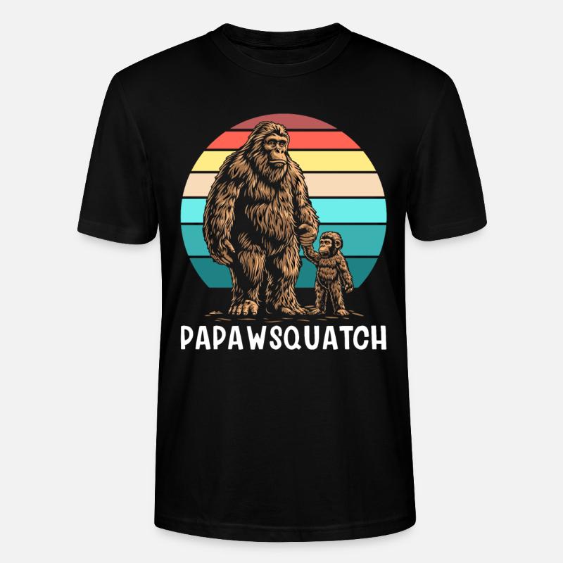 Papaw Squatch - Stanley/Stella Unisex Bio-T-Shirt CRAFTER - Schwarz