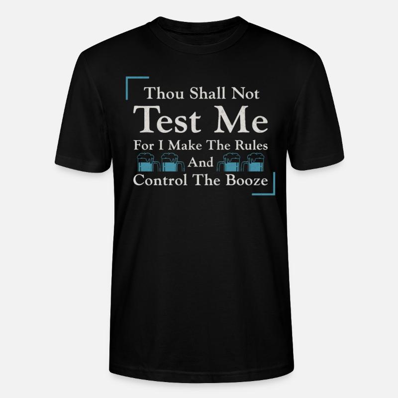Bartender Mixologist Thou Shall - Stanley/Stella Unisex Bio-T-Shirt CRAFTER - Schwarz