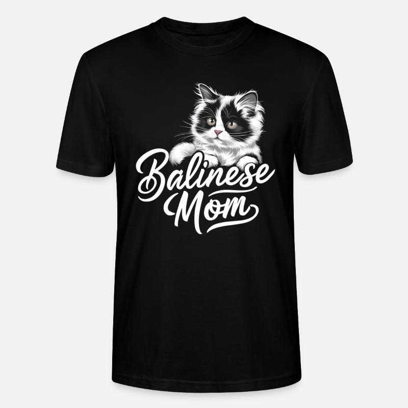 Katze Balinesische Geschenk - Stanley/Stella Unisex Bio-T-Shirt CRAFTER - Schwarz