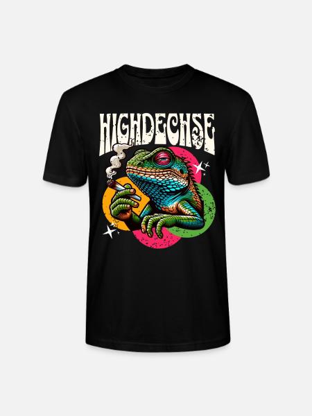 High Lizard Lizard Reptiles - Stanley/Stella CRAFTER Unisex Organic T-Shirt - black
