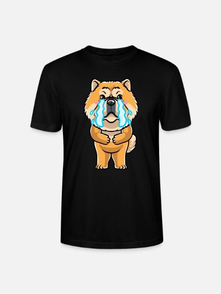 Chow-chow-hund-emoticon - Stanley/Stella Unisex Bio-T-Shirt CRAFTER - Schwarz