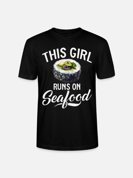 Seafood Lover Gift - Stanley/Stella CRAFTER Unisex Organic T-Shirt - black
