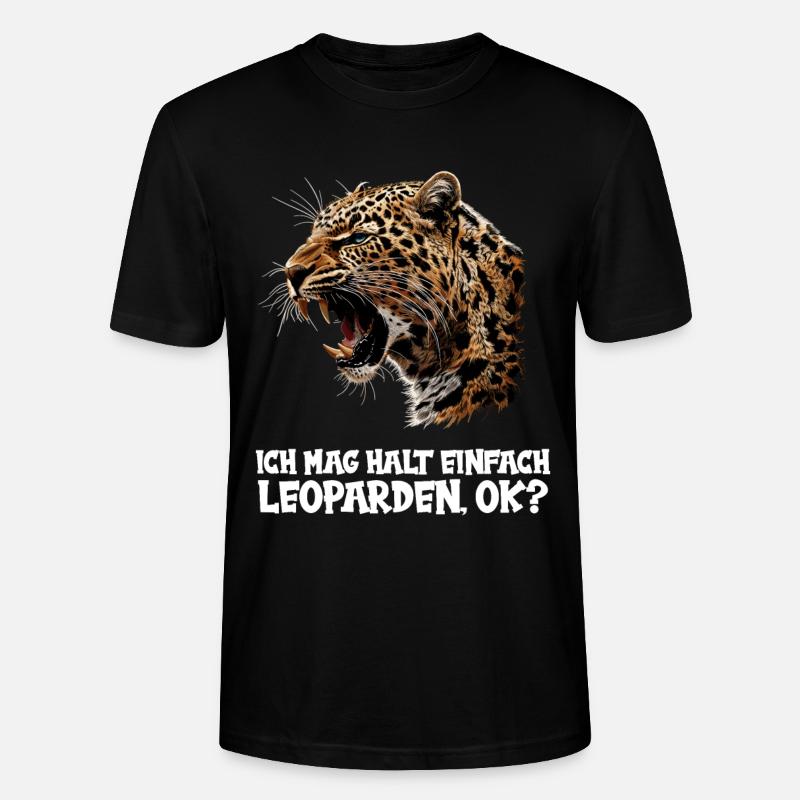 Léopard léopard - T-shirt bio CRAFTER Stanley Stella Unisexe - noir