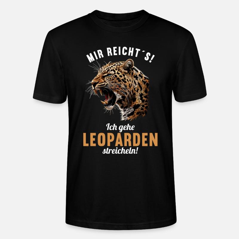 Léopard léopard - T-shirt bio CRAFTER Stanley Stella Unisexe - noir