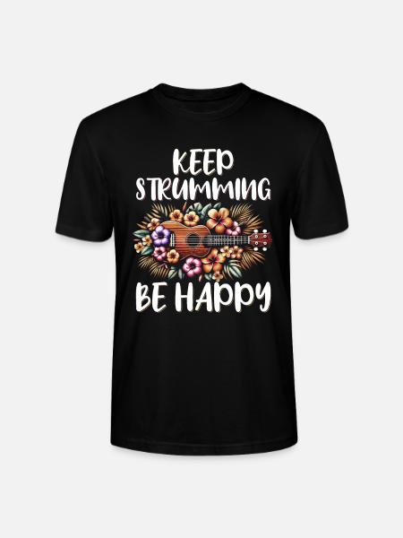 Ukulele Uke Lover - Stanley/Stella Unisex Bio-T-Shirt CRAFTER - Schwarz