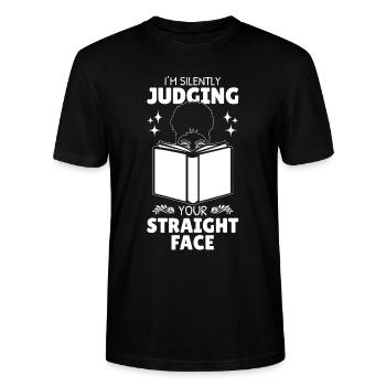 Dark Romance Smut Reader - Stanley/Stella Unisex Bio-T-Shirt CRAFTER - Schwarz - Vorne - Alina (178cm) & Michal (187cm)