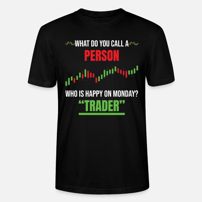 Trader boursier - T-shirt bio CRAFTER Stanley Stella Unisexe - noir