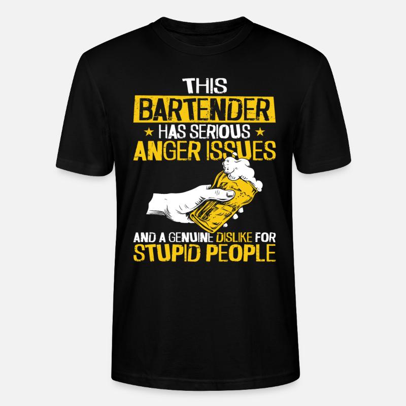 Bartender Mixologist This - Stanley/Stella Unisex Bio-T-Shirt CRAFTER - Schwarz