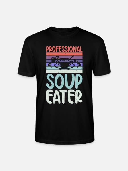 Soup Lovers Gifts - Stanley/Stella CRAFTER Unisex Organic T-Shirt - black