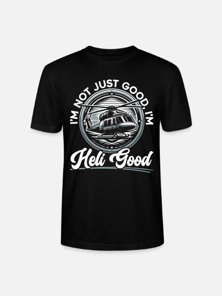 Helicopter pilot flies - Stanley/Stella CRAFTER Unisex Organic T-Shirt - black