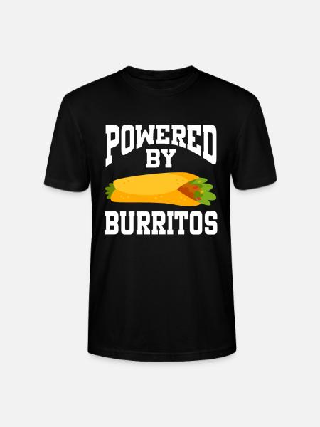Powered By Burritos - Stanley/Stella CRAFTER Unisex Organic T-Shirt - black