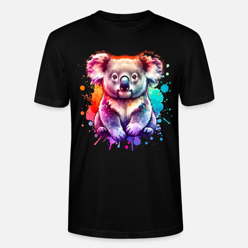 Koala - Stanley/Stella Unisex Bio-T-Shirt CRAFTER - Schwarz