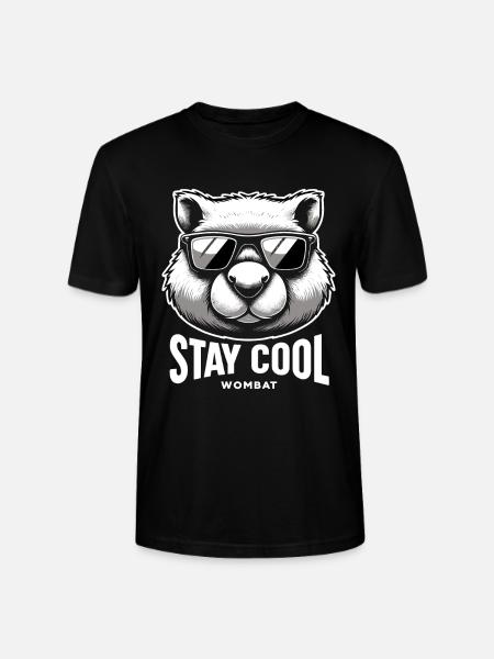 Feeling Wombat-Tastic Today - Funny Wombat - Stanley/Stella CRAFTER Unisex Organic T-Shirt - black