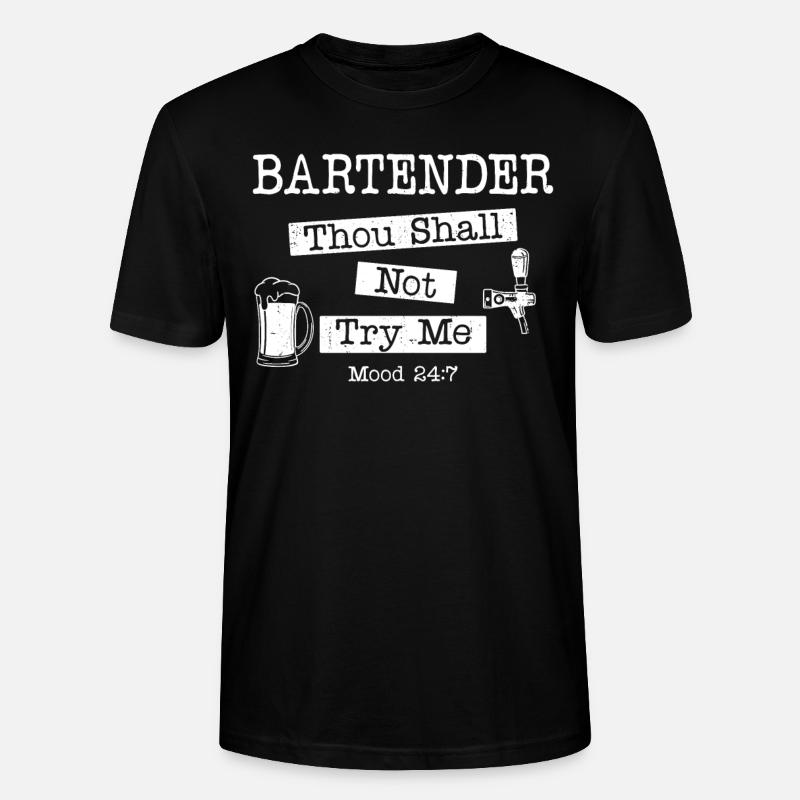 Bartender Mixologist Bartender - Stanley/Stella Unisex Bio-T-Shirt CRAFTER - Schwarz