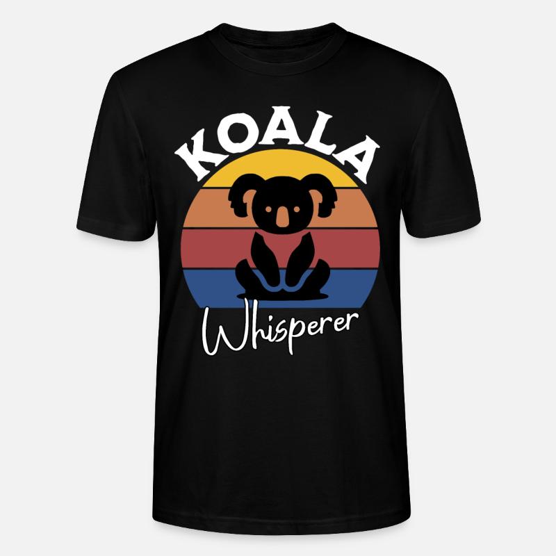 Koala Flüsterer - Stanley/Stella Unisex Bio-T-Shirt CRAFTER - Schwarz
