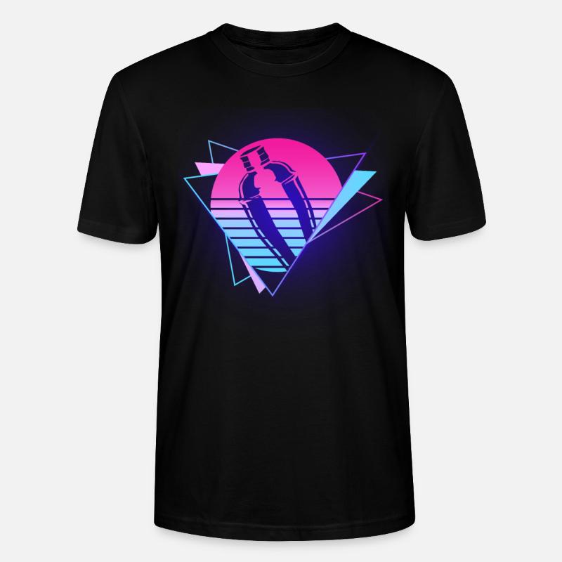 Bartender Mixologist 80's 90s - Stanley/Stella Unisex Bio-T-Shirt CRAFTER - Schwarz
