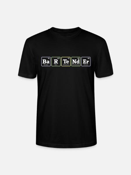 Bartender Mixologist Elements - Stanley/Stella Unisex Bio-T-Shirt CRAFTER - Schwarz