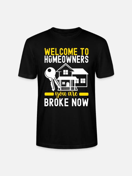 Homeowners Housewarming Party - Stanley/Stella CRAFTER Unisex Organic T-Shirt - black
