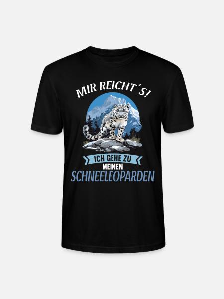 Snow Leopard Schneeleoparden Schneeleopard - Stanley/Stella CRAFTER Unisex Organic T-Shirt - black