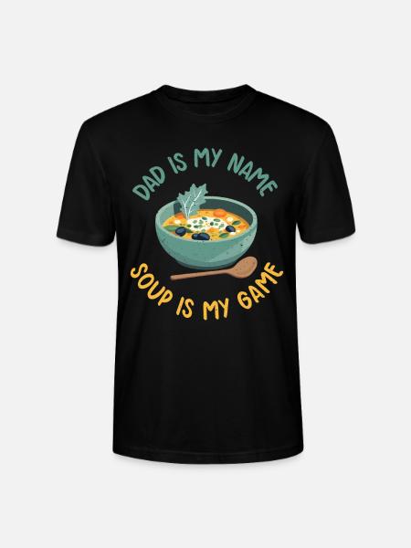 Soup Lovers Gifts - Stanley/Stella CRAFTER Unisex Organic T-Shirt - black
