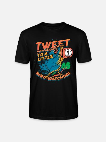 Bird watching ornithologist - Stanley/Stella CRAFTER Unisex Organic T-Shirt - black