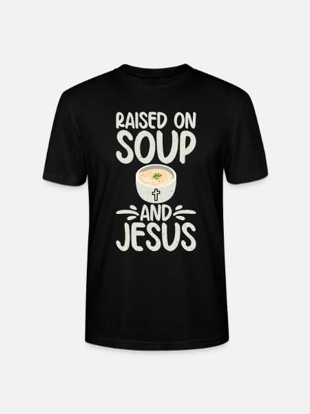 Soup Lovers Gifts - Stanley/Stella CRAFTER Unisex Organic T-Shirt - black