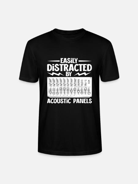 Abgelenkt durch Mischpult - Tontechniker - Stanley/Stella Unisex Bio-T-Shirt CRAFTER - Schwarz