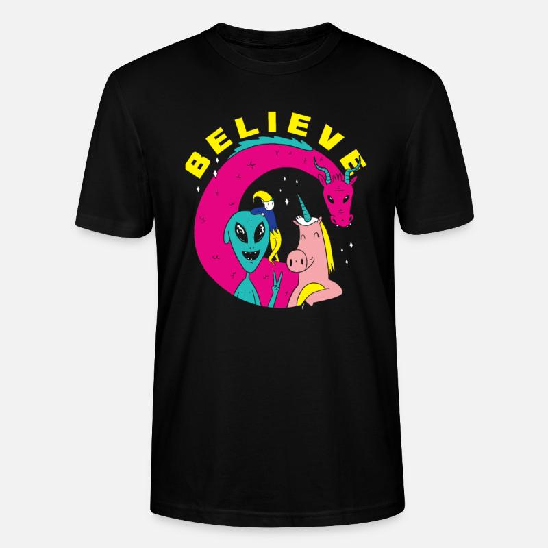 Drôle de cadeau extraterrestre extraterrestre - T-shirt bio CRAFTER Stanley Stella Unisexe - noir
