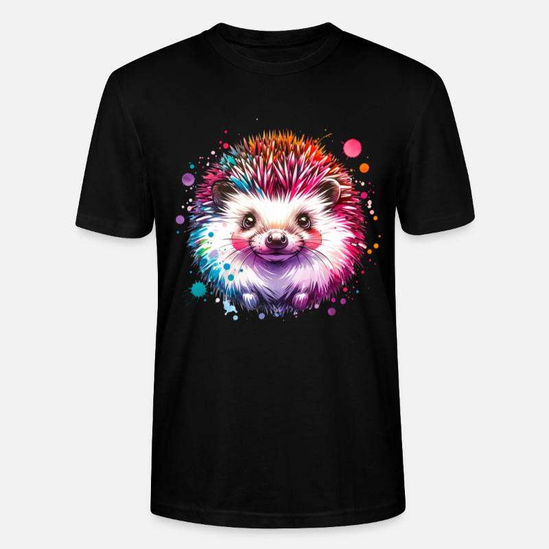 Igel - Stanley/Stella Unisex Bio-T-Shirt CRAFTER - Schwarz