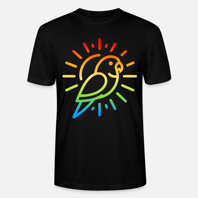 Sonnensittich - Stanley/Stella Unisex Bio-T-Shirt CRAFTER - Schwarz