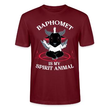 Satanique Kawaii Occulte Satanique Pastel Gothique - T-shirt bio CRAFTER Stanley Stella Unisexe - bordeaux - Devant - Alina (178cm) & Michal (187cm)