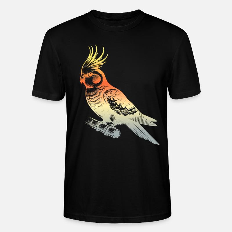 Nymphensittich - Stanley/Stella Unisex Bio-T-Shirt CRAFTER - Schwarz
