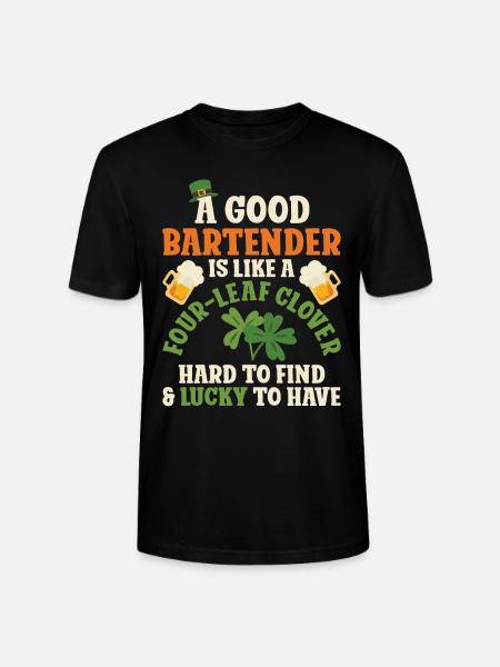Bartender Mixologist St Patricks - Stanley/Stella Unisex Bio-T-Shirt CRAFTER - Schwarz
