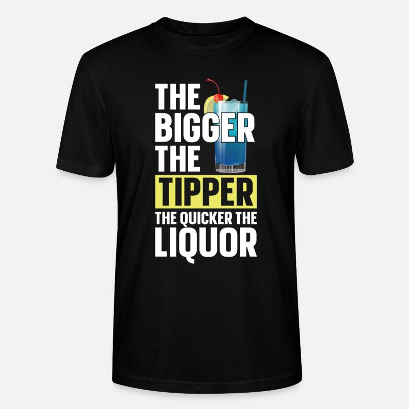 Bartender Mixologist The Bigger - Stanley/Stella Unisex Bio-T-Shirt CRAFTER - Schwarz