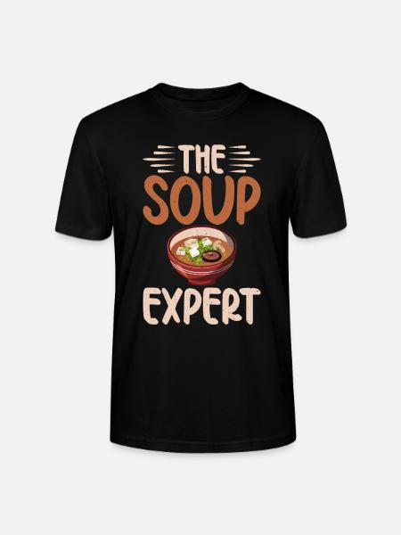 Soup Lovers Gifts - Stanley/Stella CRAFTER Unisex Organic T-Shirt - black