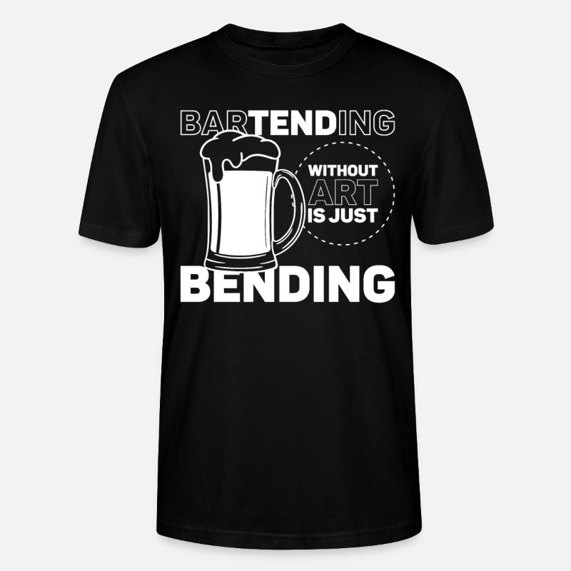 Bartender Mixologist Bartending - Stanley/Stella CRAFTER Unisex Organic T-Shirt - black