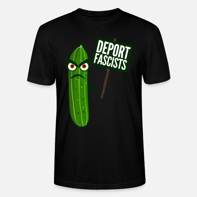 Respect Tolerance Humanity Antifascism - Stanley/Stella Unisex Bio-T-Shirt CRAFTER - Schwarz