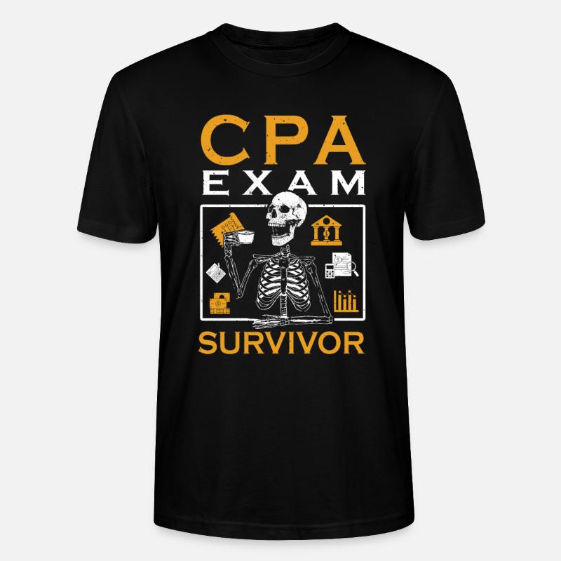 Examen CPA Expert-comptable agréé - T-shirt bio CRAFTER Stanley Stella Unisexe - noir