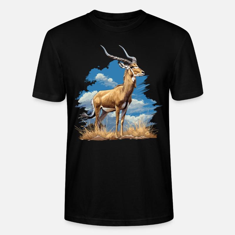 Antelope Antilopen Antilope - Stanley/Stella Unisex Bio-T-Shirt CRAFTER - Schwarz