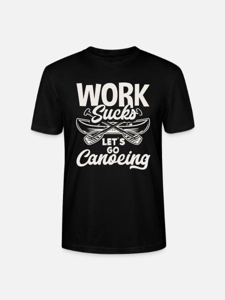 Work Annoys Canoeists - Stanley/Stella CRAFTER Unisex Organic T-Shirt - black