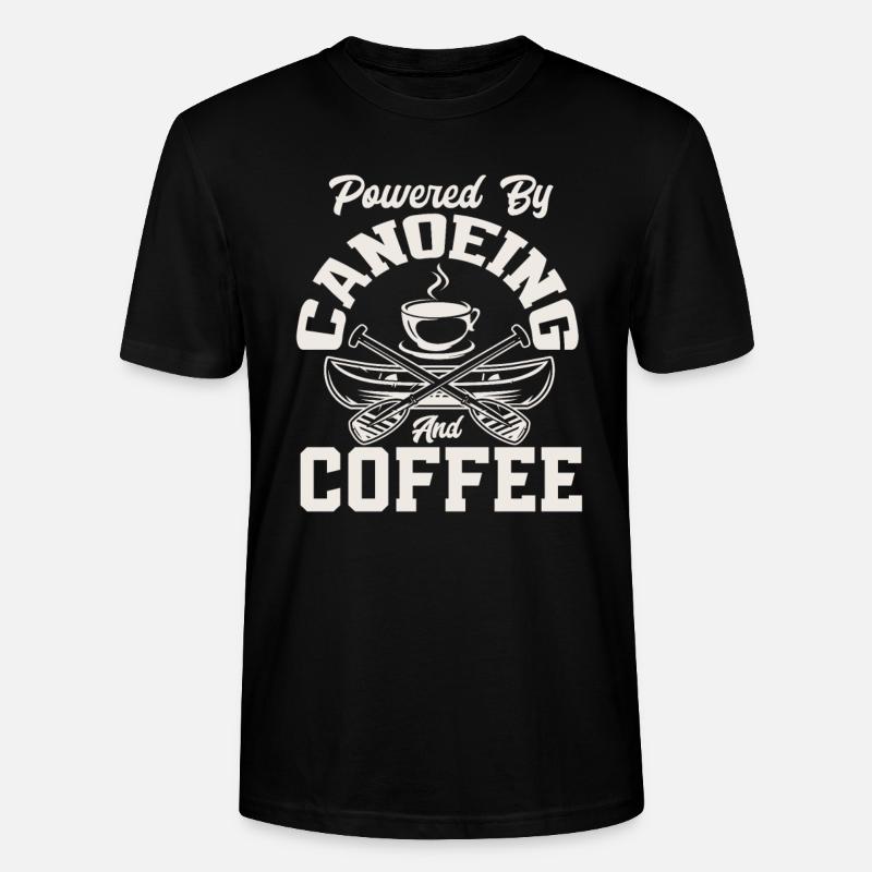 Café de canoë - T-shirt bio CRAFTER Stanley Stella Unisexe - noir