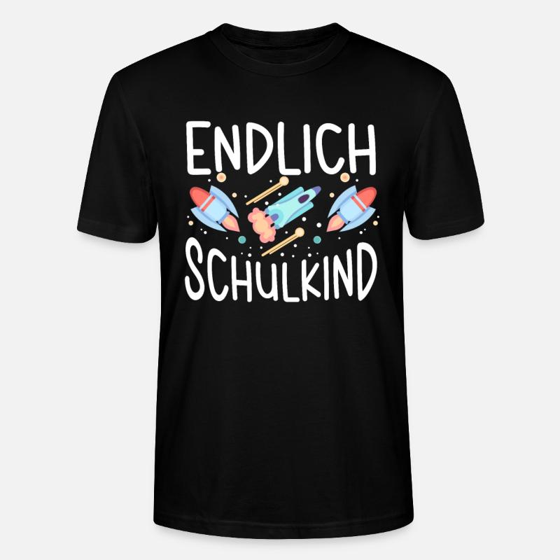 École 1ère année - T-shirt bio CRAFTER Stanley Stella Unisexe - noir