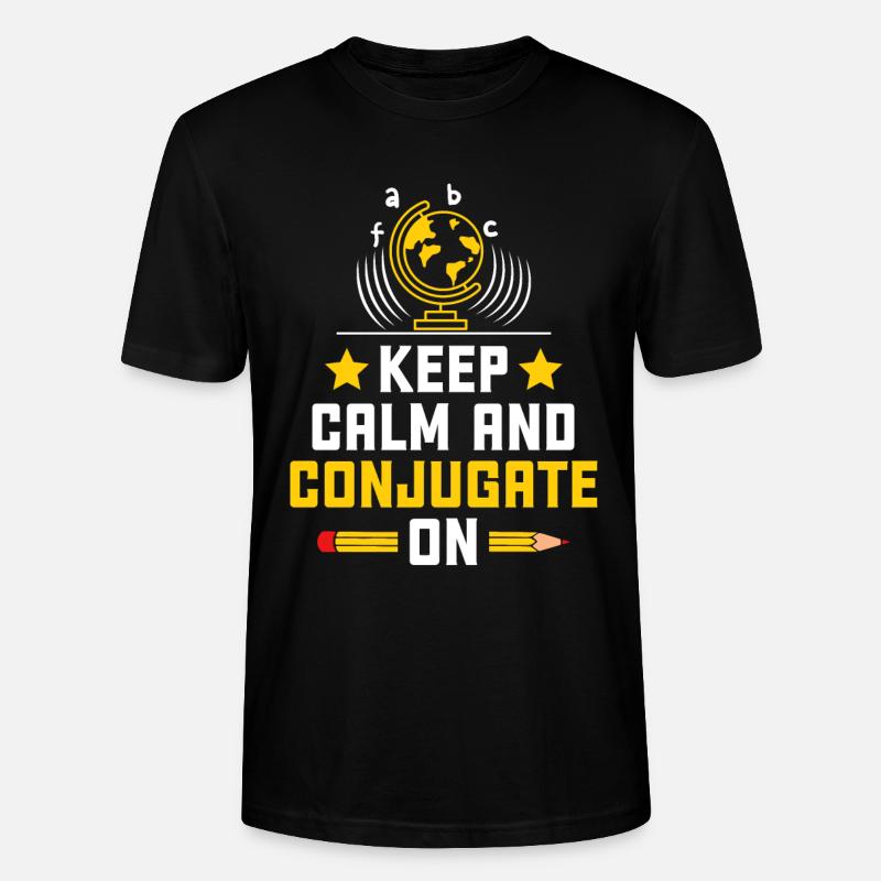 Fremdsprachenlehrer Schule Sprachlehrer - Stanley/Stella Unisex Bio-T-Shirt CRAFTER - Schwarz