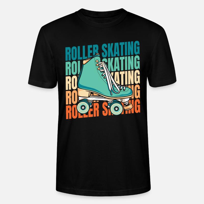 Roller Skates Roller Skating - Stanley/Stella CRAFTER Unisex Organic T-Shirt - black