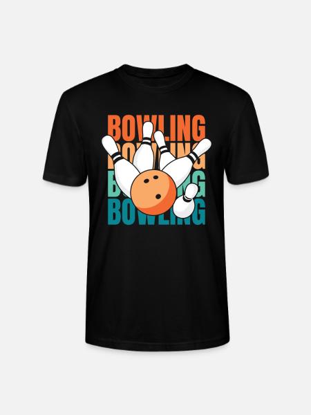 Bowling Bowlen Bowler - Stanley/Stella CRAFTER Unisex Organic T-Shirt - black