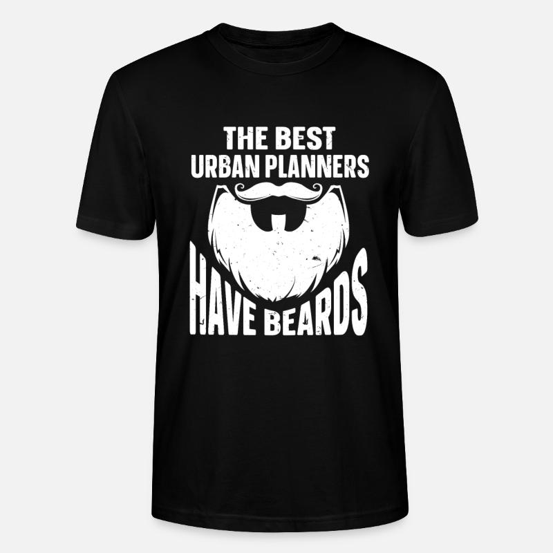 Beard Quote Bearded Men - Stanley/Stella Unisex Bio-T-Shirt CRAFTER - Schwarz