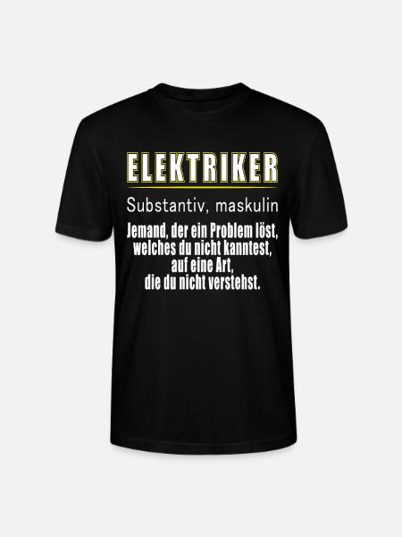 Elektriker Definition - Stanley/Stella Unisex Bio-T-Shirt CRAFTER - Schwarz
