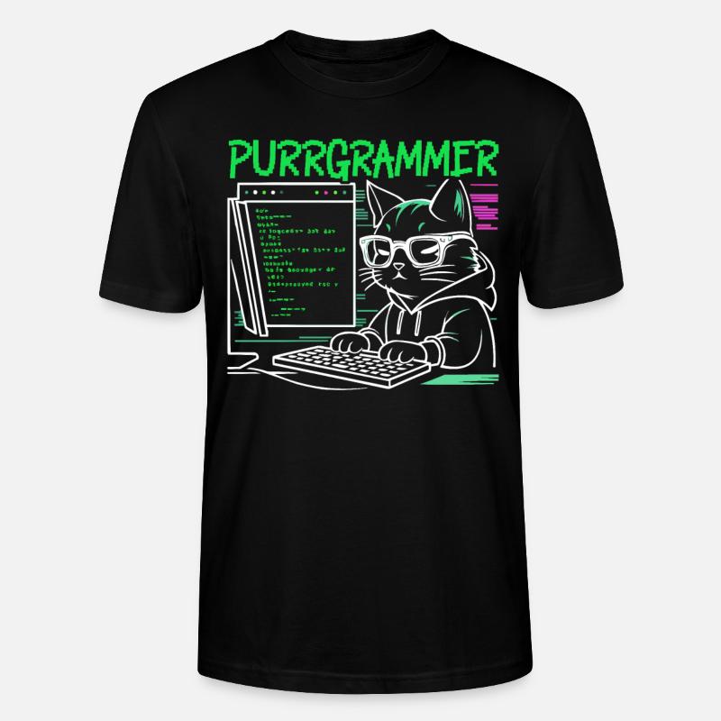 Funny Programmer Programmer - Stanley/Stella CRAFTER Unisex Organic T-Shirt - black