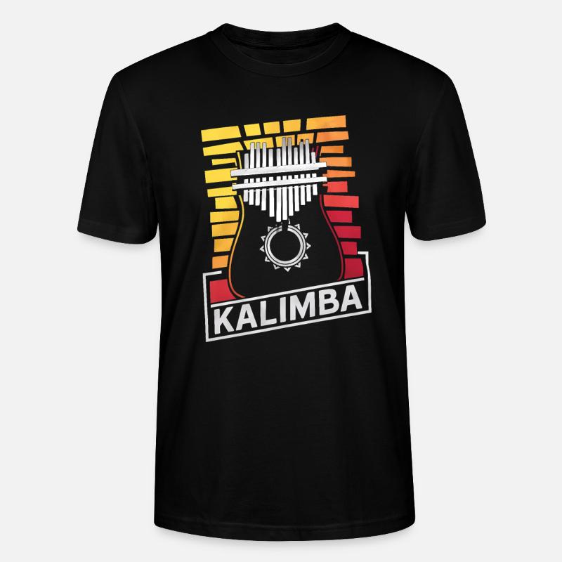 Idiophon Kalimba Geschenk - Stanley/Stella Unisex Bio-T-Shirt CRAFTER - Schwarz