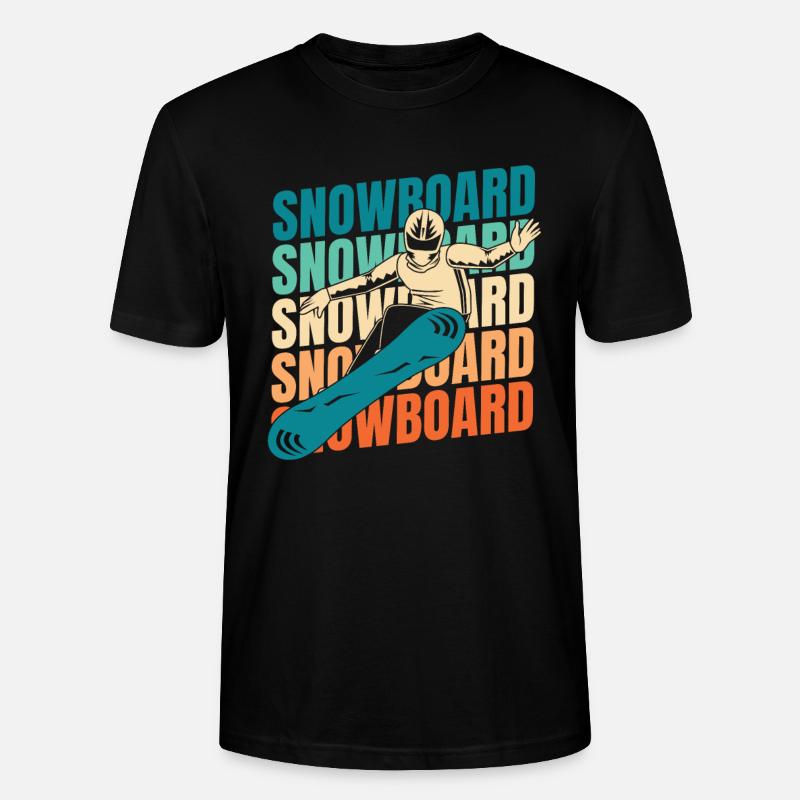 Snowboard Snowboarder - T-shirt bio CRAFTER Stanley Stella Unisexe - noir